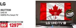 2001 Audio Video 86UT7590 86 LG UHD AI HDR10 Pro Smart TV offer