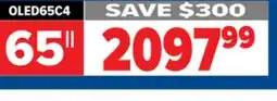 2001 Audio Video OLED65C4 LG 65 OLED evo Television offer