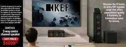 2001 Audio Video Q6METACB KEF 3-way centre channel speaker offer