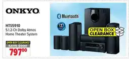 2001 Audio Video HTS5910 ONKYO 5.1. 2-Ch Dolby Atmos Home Theater System offer