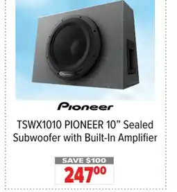 2001 Audio Video TSWX1010 PIONEER 10 Sealed Subwoofer with Built-In Amplifier offer