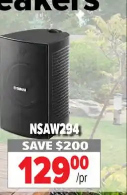 2001 Audio Video NSAW294 YAMAHA Indoor/Outdoor Speakers offer