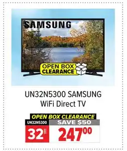 2001 Audio Video UN32N5300 SAMSUNG WiFi Direct TV offer