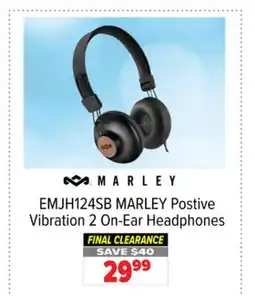 2001 Audio Video EMJH124SB MARLEY Postive Vibration 2 On-Ear Headphones offer