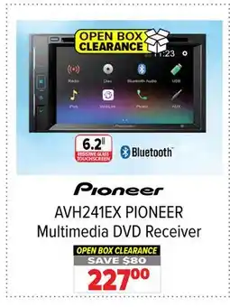 2001 Audio Video AVH241EX PIONEER Multimedia DVD Receiver offer