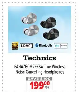 2001 Audio Video EAHAZ60M2EKSA Technics True Wireless Noise Cancelling Headphones offer