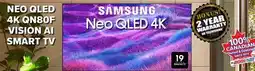 2001 Audio Video QN65QN80F SAMSUNG NEO QLED 4K QN80F VISION AI SMART TV offer