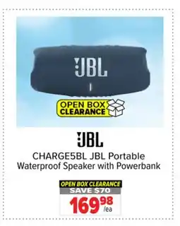 2001 Audio Video CHARGE5BL JBL Portable Waterproof Speaker with Powerbank offer