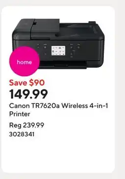 Staples Canon TR7620a Wireless 4-in-1 Printer offer