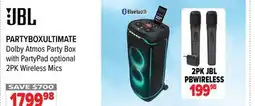 2001 Audio Video PARTYBOXULTIMATE Dolby Atmos Party Box with PartyPad optional 2PK Wireless Mics offer
