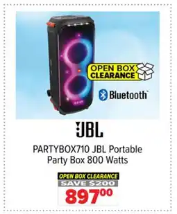 2001 Audio Video PARTYBOX710 JBL Portable Party Box 800 Watts offer