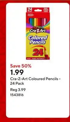 Staples Cra-Z-Art Coloured Pencils - 24 Pack offer