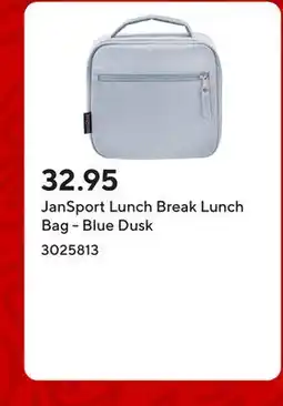 Staples JanSport Lunch Break Lunch Bag - Blue Dusk offer