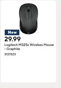 Staples Logitech M325s Wireless Mouse - Graphite offer