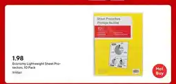 Staples Economy Lightweight Sheet Protectors, 10 Pack offer