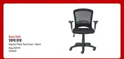 Staples Staples Mesh Task Chair - Black offer