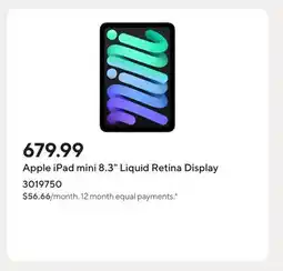 Staples Apple iPad mini 8.3 Liquid Retina Display offer