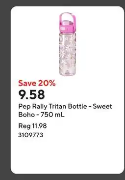 Staples Pep Rally Tritan Bottle - Sweet Boho - 750 mL offer