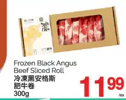 T&T Supermarket FROZEN BLACK ANGUS BEEF SLICED ROLL, 300G offer