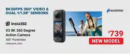 Visions Electronics Insta360 X5 8K 360 Degree Action Camera offer