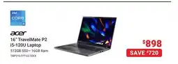 Visions Electronics Acer 16 TravelMate P2 i5-120U Laptop offer