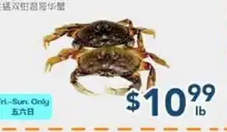 Oceans Fresh Food Market Live BC Crab offer