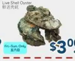 Oceans Fresh Food Market Live Shell Oyster offer
