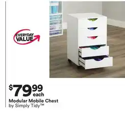 Michaels Modular Mobile Chest by Simply Tidy offer