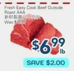Oceans Fresh Food Market Fresh Easy Cook Beef Outside Roast AAA offer