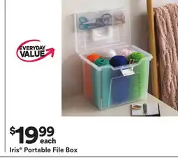 Michaels Iris Portable File Box offer