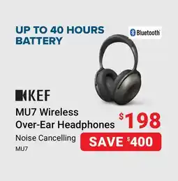 Visions Electronics KEF MU7 Wireless Over-Ear Headphones offer