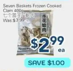 Oceans Fresh Food Market Seven Baskets Frozen Cooked Clam offer