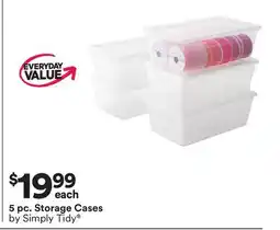 Michaels 5 pc. Storage Cases by Simply Tidy offer