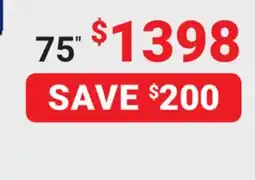 Visions Electronics LG 75 QNED 82 4K AI Smart TV offer