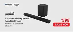 Visions Electronics 3.1.-Channel Dolby Atmos Soundbar System offer
