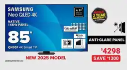Visions Electronics Samsung 2025 85 QN90F 4K Neo QLED Tizen Smart TV offer