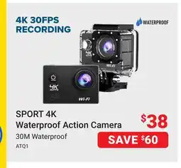 Visions Electronics SPORT 4K Waterproof Action Camera offer