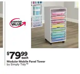 Michaels Modular Mobile Panel Tower by Simply Tidy offer