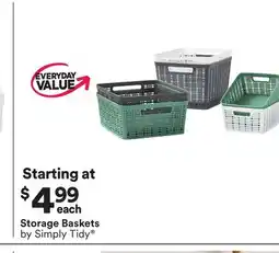 Michaels Storage Baskets by Simply Tidy offer
