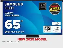 Visions Electronics Samsung 2025 65 S90F 4K OLED Smart TV with Vision AI offer