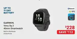 Visions Electronics GARMIN Venu Sq 2 40mm Smartwatch offer