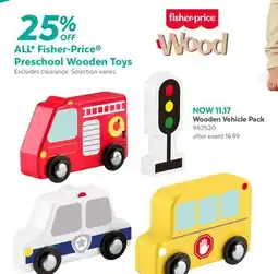 Babies 'R' Us Fisher-price Wooden Vehicle Pack offer