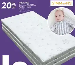 Babies 'R' Us Simmons Trifold PlayPen Pad - Stars offer