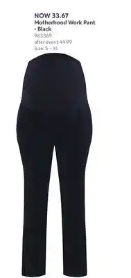 Babies 'R' Us Motherhood Work Pant - Black offer