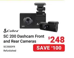 Visions Electronics SC 200 Dashcam Front and Rear Cameras offer