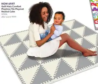 Babies 'R' Us Gelli7 Mats Comfort Playtime Tile Playmat Neutral Calm offer