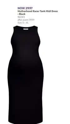 Babies 'R' Us Motherhood Racer Tank Midi Dress - Black offer