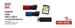 Visions Electronics Kingston 64GB USB-A, USB-C or microSD Memory offer