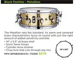 Long & McQuade Black Panther - Metallion offer