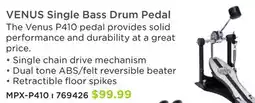 Long & McQuade VENUS Single Bass Drum Pedal offer